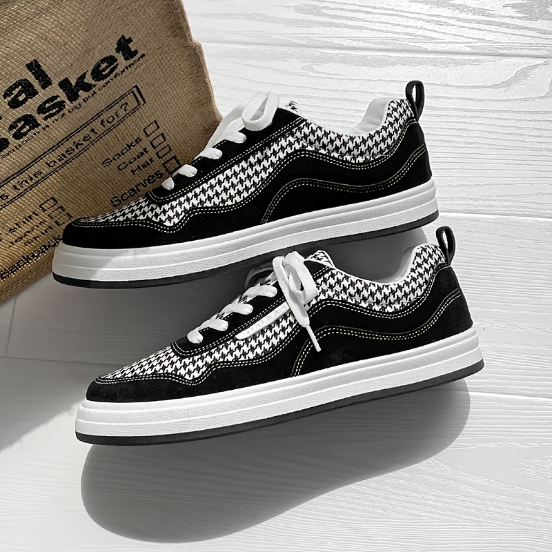 men s canvas shoes plaid print casual lightweight low top details 6